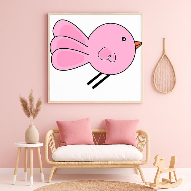 Póster Lindo Pajarito Rosa (Subido por el creador)