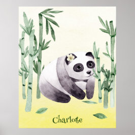 Póster Lindo Panda Sentado