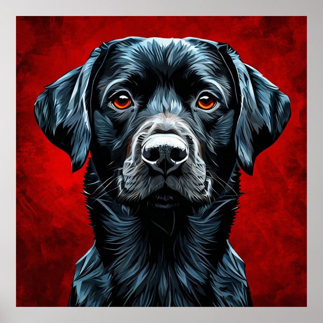 Póster Lindo perro labrador (Frente)