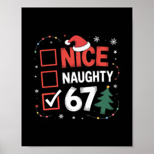 Póster Lindo Travieso 67 Disfraz de Navidad 67 Meme Hombr