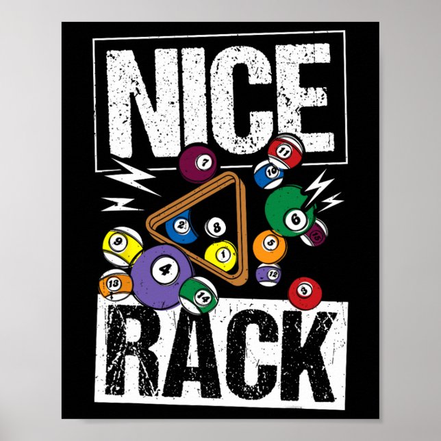 Póster Lindos billares para rack (Frente)