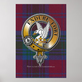 Póster Lindsay Tartan & Badge