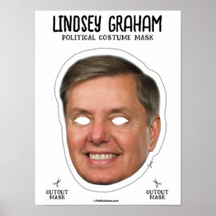 Póster Lindsey Graham Costume Mask