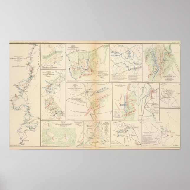 Póster Line of march, 16th AC (Frente)