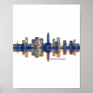 Póster Línea aérea Baton Rouge