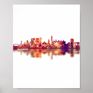 Póster Línea aérea de Argelia