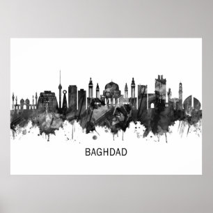 Póster Línea aérea de Bagdad en Iraq
