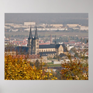 Póster Línea aérea de Bamberg, Alemania