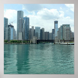 Póster Línea aérea de Illinois