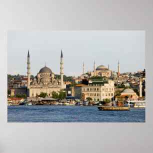 Póster Línea aérea de la ciudad de Estambul