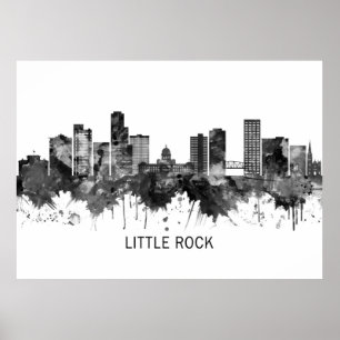 Póster Línea aérea de Little Rock Arkansas