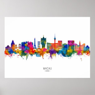 Póster Línea aérea de Macao en China