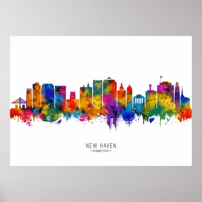 Póster Línea aérea de New Haven (Frente)