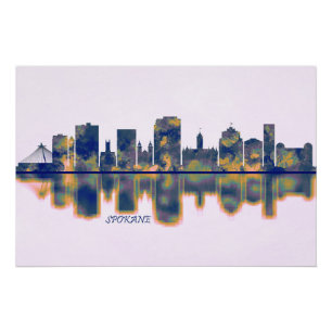 Póster Línea aérea de Spokane