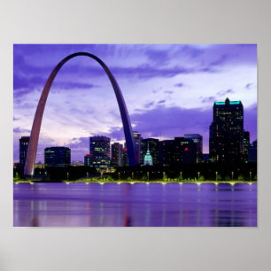 Póster Línea aérea de St. Louis