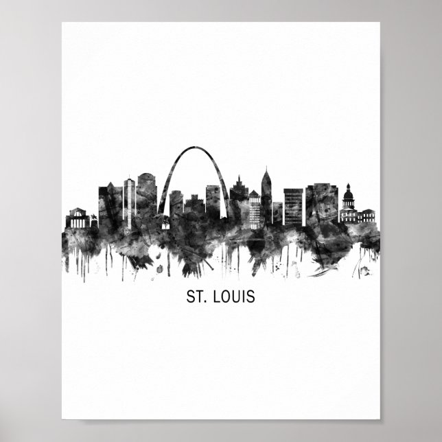 Póster Línea aérea de St. Louis Missouri (Frente)