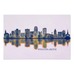 Póster Línea aérea de Winston-Salem