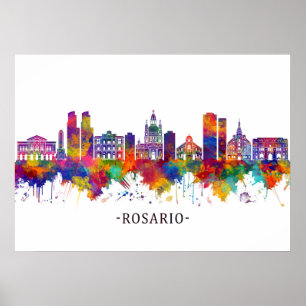 Póster Línea aérea Rosario Argentina