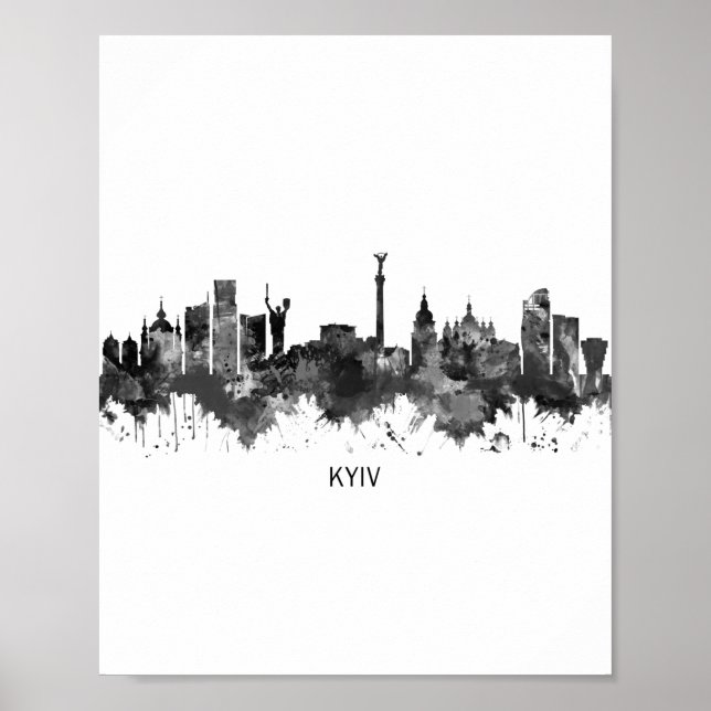 Póster Línea aérea ucraniana de Kiev (Frente)