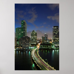 Póster Línea alta de la ciudad