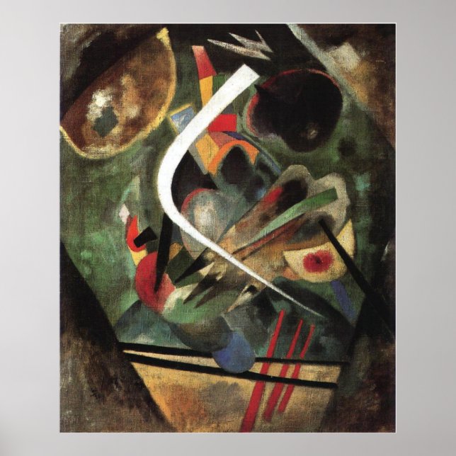 Póster Línea Blanca por Wassily Kandinsky (Frente)