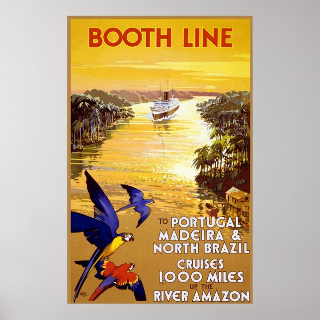 Póster Línea Booth a Portugal Madeira (Frente)
