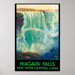 Póster Línea Central de Nueva York a las Cataratas de Nia