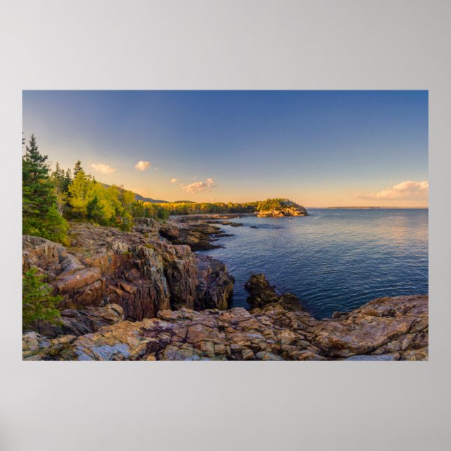 Póster Línea costera | Parque nacional Acadia, Jefe de la (Frente)