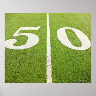 Póster Línea de 50 Yard