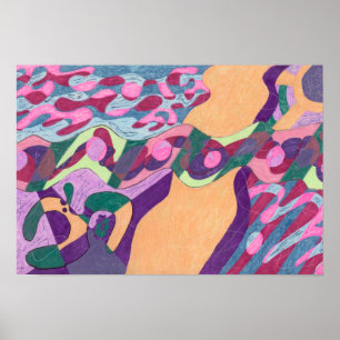 Póster Línea de agua, 19x13