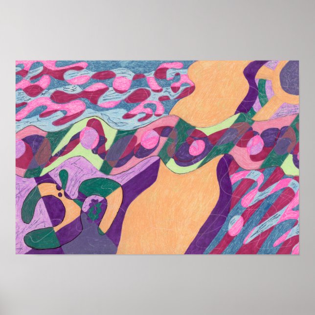 Póster Línea de agua, 19x13 (Frente)