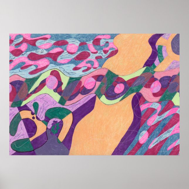 Póster Línea de agua, 28x20 (Frente)