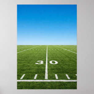 Póster Línea de Campo del Horizonte del Estadio