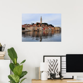 Póster Línea de costa de Rovinj