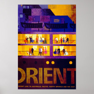 Póster Línea de orientación ~ Fiesta en cubierta