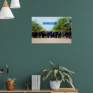 Póster Línea de salida del París-Roubaix 1896-1897