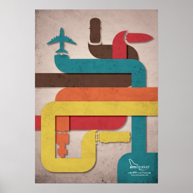 Póster Línea de simulación (Frente)