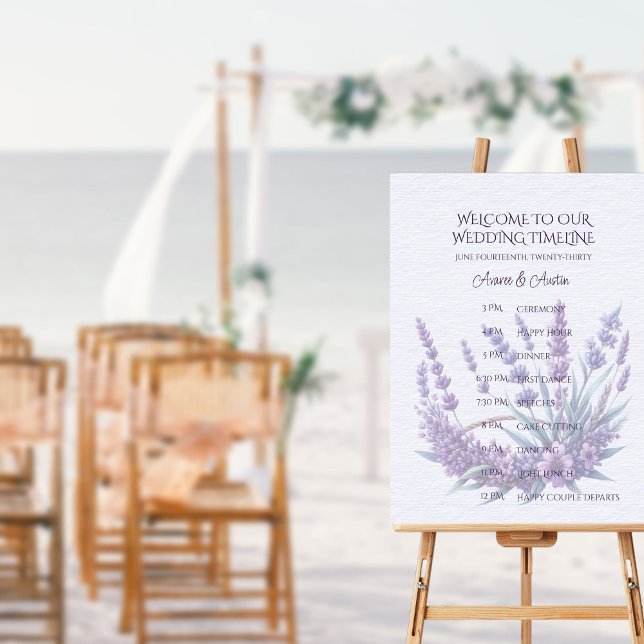 Póster Línea de tiempo del Boda púrpura Lavender Bouquet (Subido por el creador)