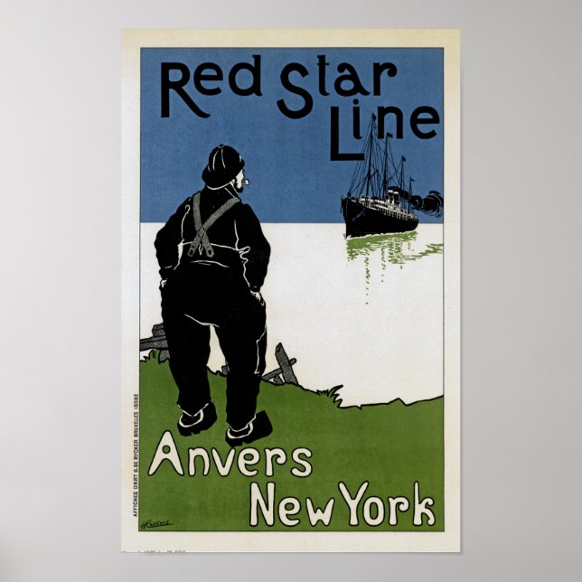 Póster Línea Estrella Roja (Frente)