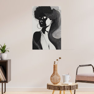 Póster Línea femenina