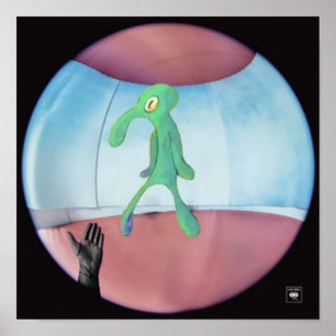 Póster línea fina, pero con un acantilado