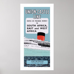 Póster Línea ilustracion del castillo de la unión