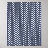Línea mínima Patrón de Chevron Navy Azul