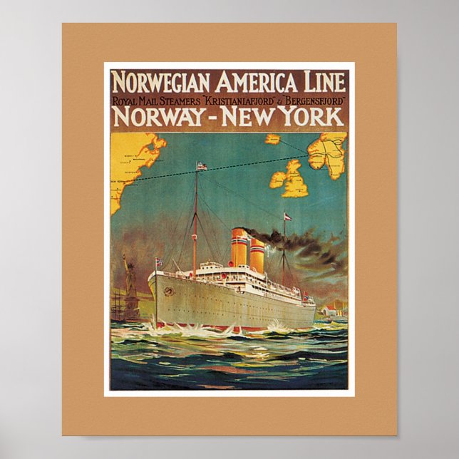 Póster Línea Norteamericana (Frente)