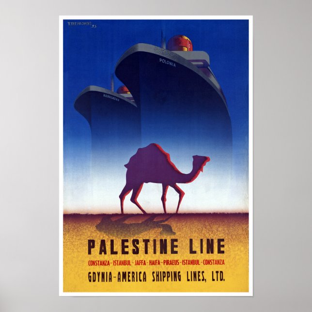 Póster Línea Palestina (Frente)