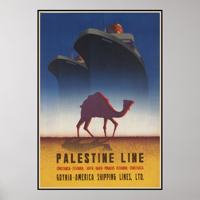 Póster Línea Palestina (Frente)