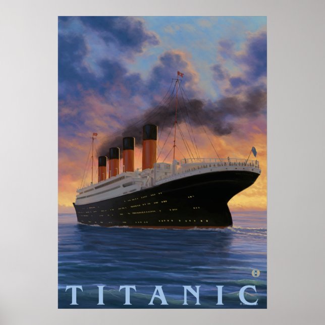 Póster Línea Titanic SceneWhite Star (Frente)