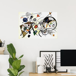 Póster Línea transversal - Kandinsky