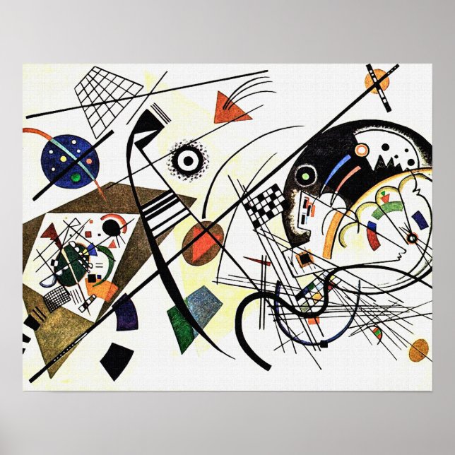 Póster Línea Transversal - Kandinsky (Frente)