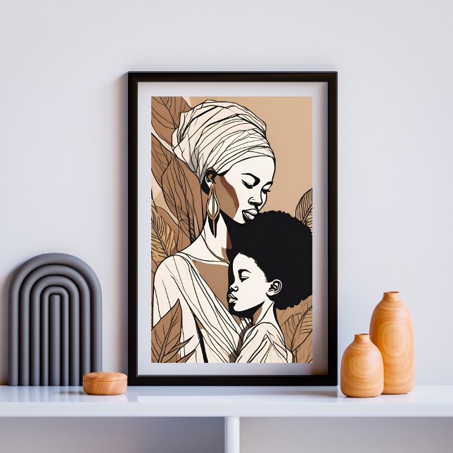 Póster Línea y alma - El espíritu de la maternidad africa (Subido por el creador)